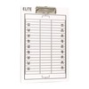 Elite Clipboards Football White Dry Erase Coaches Clipboard | Double-Side