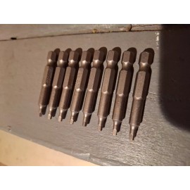 Jake Sales SQUARE BIT DRIVER: 2 inch - #1 Robertson (R1) - Quick-Change Shank (8 Bit Pack)