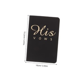 LABRIMP Vow Book Foil Lettering Vowel Books for Wedding Wedding Vows Notebook for Officiant Engagement Present Idea
