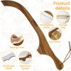 THDUJAYJAY 2 Pack Wooden Bread Bow Knife Set,Durable High Carbon