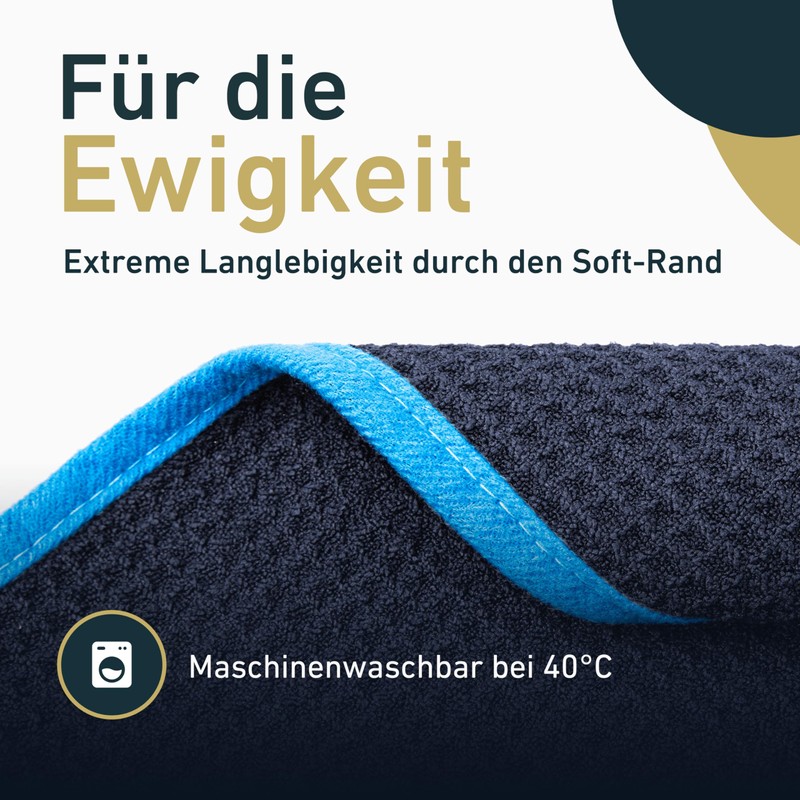 Aurum-Performance® Absorbent waffle cloth for car windows and window cloth,