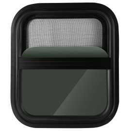 RV Window, Camper Trailer Windows, 14" W x 16" H Vertical Slide Trailer Window, Camper Window with Trim Rings, DOT Certification Qualified Rv Windows Replacement