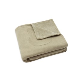 Jollein 517-511-67087 Babydecke Strick mit Fleece - Miffy Olive (75x100 cm)