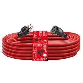 CRAFTSMAN 100 Ft. Indoor/Outdoor Extension Cord 16/3 SJTW, Waterproof Flexible Power Cable with 3-Prong Plug, 10A/1250W/125V, Heavy-Duty Contractor Cord, ETL Certified
