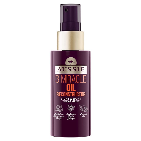 Aussie 3 Miracle Oil Reconstructor For Damaged Hair, 100 ml