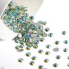 Beadsland 1440 Pieces Flat Back Crystal Rhinestones Round Gems,Peridot AB,SS20,4.6-4.8mm