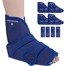 KingPavonini Ankle ice Pack wrap Ice Pack for Ankle Hot and Cold Compress (Blue-2)