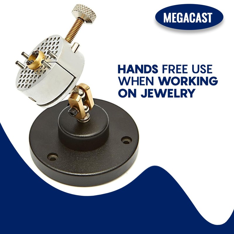 Megacast Hand Free Universal Work Holder, Peg Clamp Base Vise