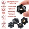 Pack of 10 M8 star grip nuts, star nuts, clamping