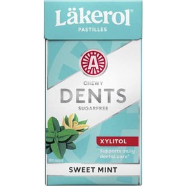 4 Boxes X 36g of Läkerol Dents Sweetmint - Xylitol - Pastilles Lozenges Dragees Drops Candy Sweets