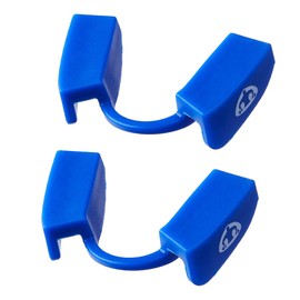 Powerlifting Mouthguards(2 Pieces),Fitness Mouthpiece for Protecting Teeth and Jaw,Weight-Lifting Mouthpiece for All Strength Sports (2 Pieces Blue)