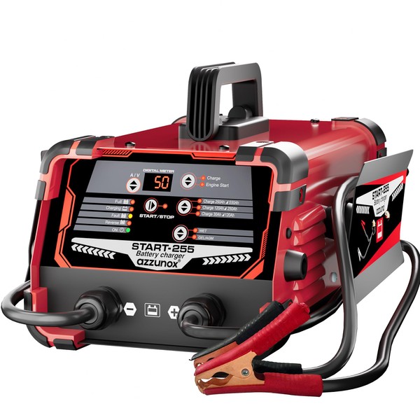 AZZUNOX 12V 24V Car Battery Charger and 250A Engine Starter,