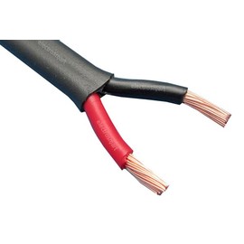 electrosmart 2 Core Twin Red/Black Copper Heavy Duty Automotive Auto Boat Marine Cable Wire 2 x 3mm Thin Wall Flat Stranded 12V 24V 33 Amp (2m)