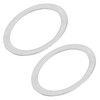 120pcs Flat Washer Stainless Steel Gasket Washer for Mounting Bearings