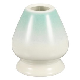 HARFINGTON Ceramic Chasen Stand 70mm Matcha Whisk Holder Teas Set Whisks Stand Traditional Matcha Chasen Holder Tea Set Accessories, Light Green