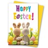 Easter Card. Easter Bunnies Design with matching Envelope. 210x148mm. Ecofriendly.