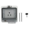 Outdoor Electrical Outlet,IP66 Waterproof Power Socket,127V 15A Outdoor Plug Socket,Universal