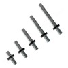 Silver Matt - UPVC Universal Inline Espag Lockable Window Handle