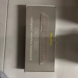 HeyDay Compact Wireless Keyboard Bluetooth 5.1 W/ Wireless USB Receiver Gray