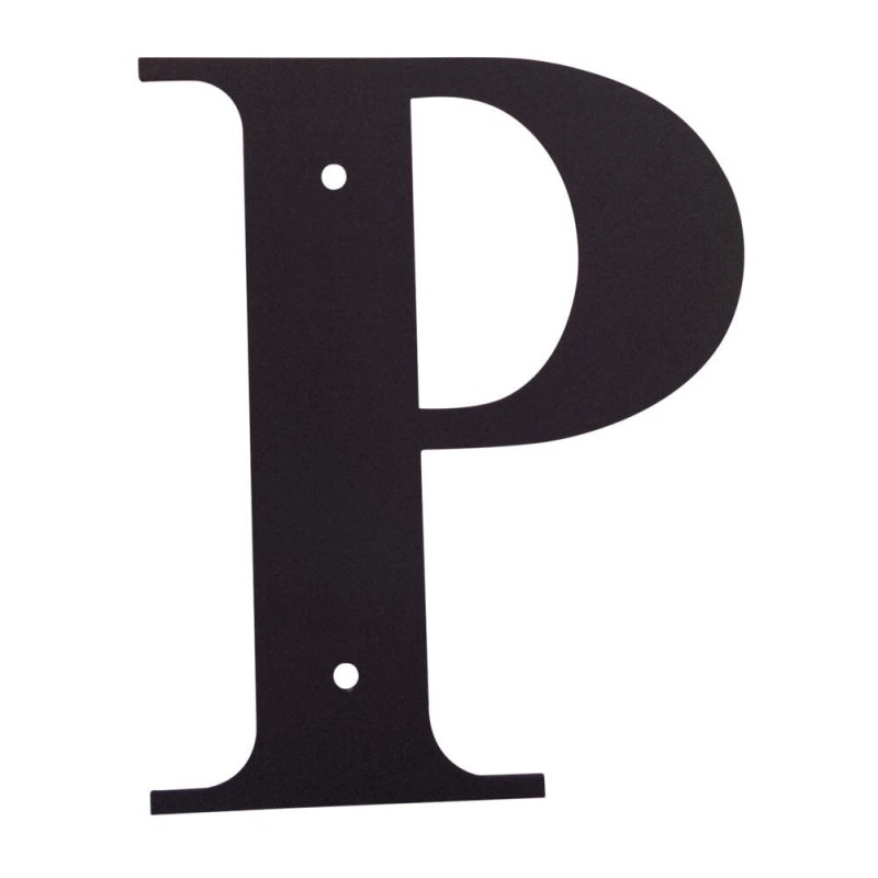 Village Wrought Iron Wrought Iron Letter P Small 6" (Made