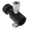 G1/2-14 CO2 Refill Adapter Connector Black Soda ASA Release Valve