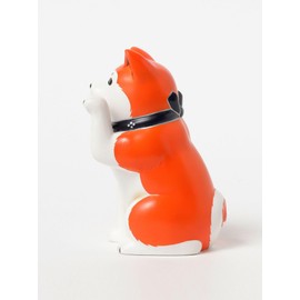 Beams Japan Arts & Crafts & Toys [Bespoke] Chugai Toen Maneki Dog Left Hand No. 5 Orange -, Orange