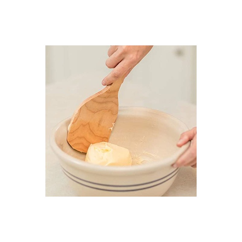 American Hard Maple Curved Butter Making Paddle Remove Buttermilk 9"