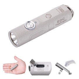 RovyVon A3 Pro G4 650 High Lumen Ultra Bright Marble Surface EDC Flashlight, 700 High Lumen Ultra Bright EDC Mini, Small Small Size, Waterproof, USB-C Charging, Gift Pocket Ideal for Emergency Outdoor