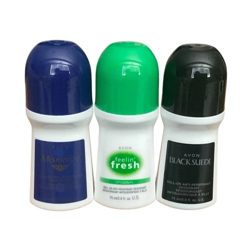 Avon 12- Avon Black SUEDE mix roll-on anti-perspiran