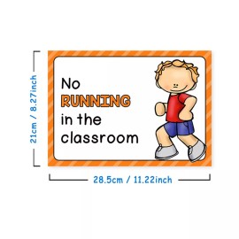 Richardy 15Pcs A4 Classroom Rules Educational Posters for Preschool, Home, Middle and ...