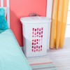 Sterilite 3-Pack Ultra Wheeled Hamper, Laundry Basket w/ Flip-Top Lid