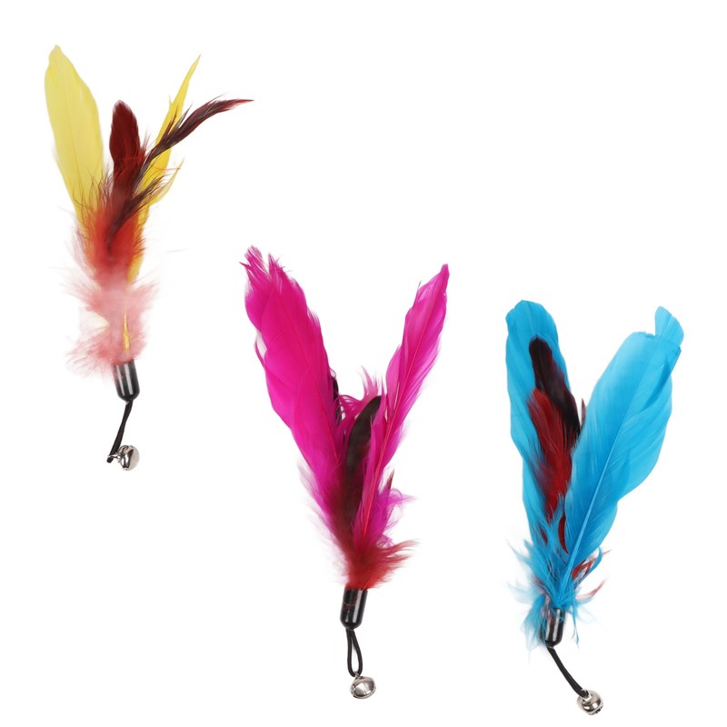 Funny Cat Feather Stick Interactive Thickening Lightweight Cat Feather Toys