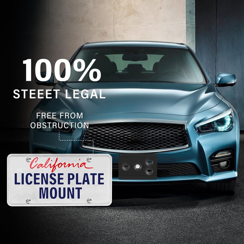 Heavy Duty Front License Plate Frame Compatible with 2016-up Infiniti