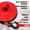 X-BULL Synthetic Winch Rope - Cable Kit -1/2" X 85ft