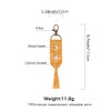 XGALBLA Macrame Keychains Boho Bag with Tassels Wooden beads Handcrafted