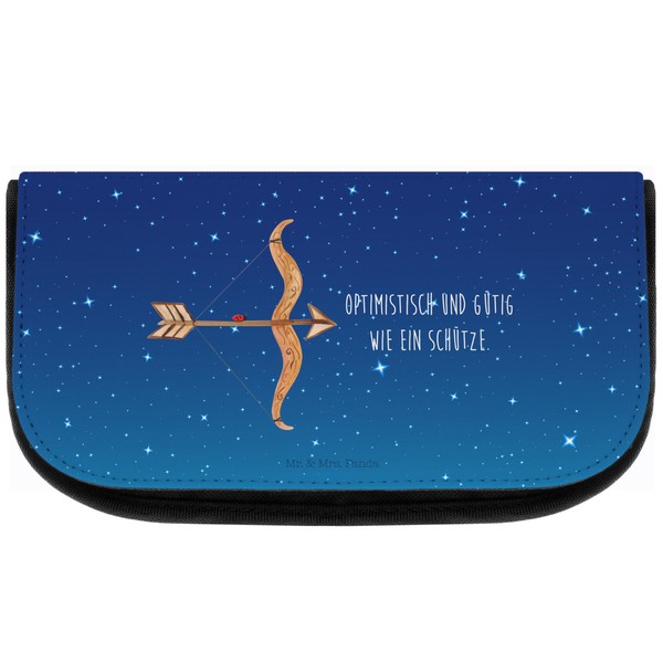 Mr. & Mrs. Panda Sagittarius Zodiac Sign, blue, Hand Drawn