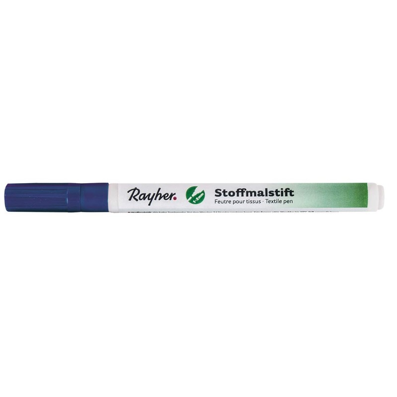 Rayher Stoffmalstifte, Feine Spitze, dunkelblau, 3823510