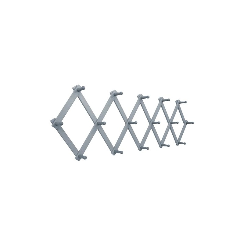 SKOLOO Accordion Wall Hanger with 16 Hooks, Modern Expandable Coat
