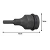 Tone HP4AH-05 Hexagon Socket for Impacts, 0.5 inch (12.7 mm)