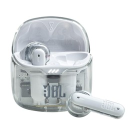 JBL Tune Flex (Renewed) True Wireless with Active Noise Cancelling in-Ear Earbuds - Ghost Edition White