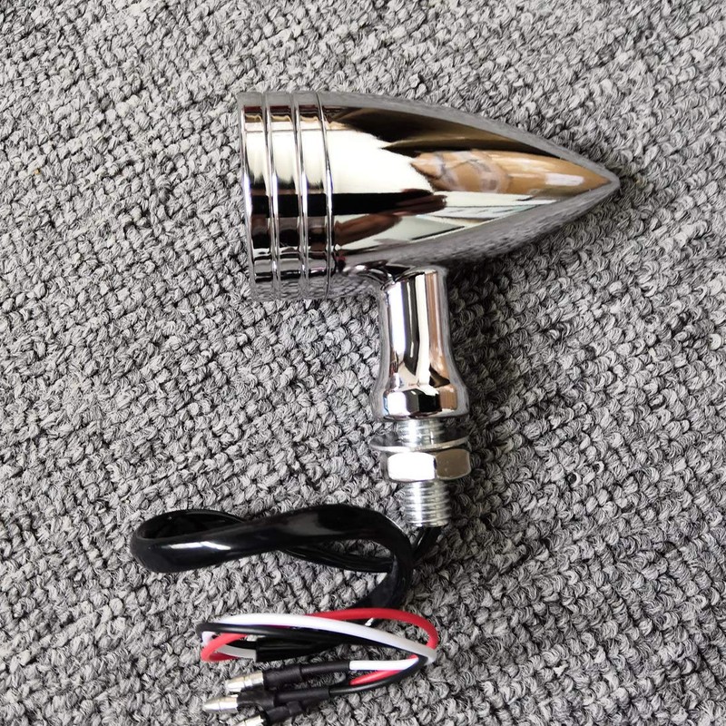 ONGMEIL Motorcycle Bullet LED Turn Signal Light Indicator Front Rear