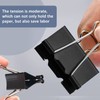 Medium Binder Clips, 30 Pcs Large, Black, 1.25 Inch Paper
