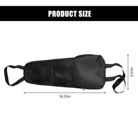 Norkmdi Car Seat Side Organizer, 2PCS Multi-Pocket Vehicle Front Seat Storage Hanging Bag with Mesh Net Pocket, Multifunctional Automotive Stuff Holder, Universal for SUV RV Truck (Black)