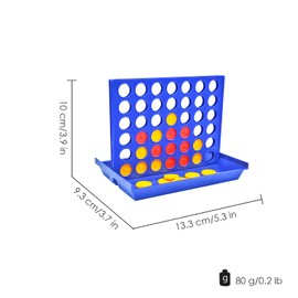 Pup Go 4 Win Mini Game, Four Wins Travel Game, 4 in One Row, Strategy Game for Children from 3 4 5 6 7 8 Years Boys and Adults (Mini)