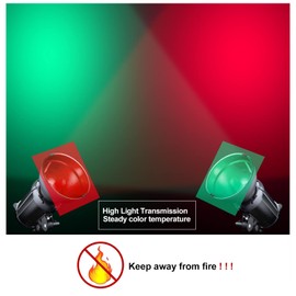 20 Pieces Christmas Gel Filter Colored, Transparent Color Overlays Film Plastic Sheets for Reading, Led Light or Craft, Red and Green, 8.5X 11.7Inches