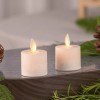 Luminara Moving Flicker Led Tea Lights Battery Operated with Timer