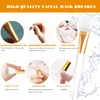 6 cepillos de silicona para mascarilla facial, cepillo suave para