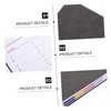 Ciieeo 1pc Schedule Book Portable Diary Notebook Grey for Students