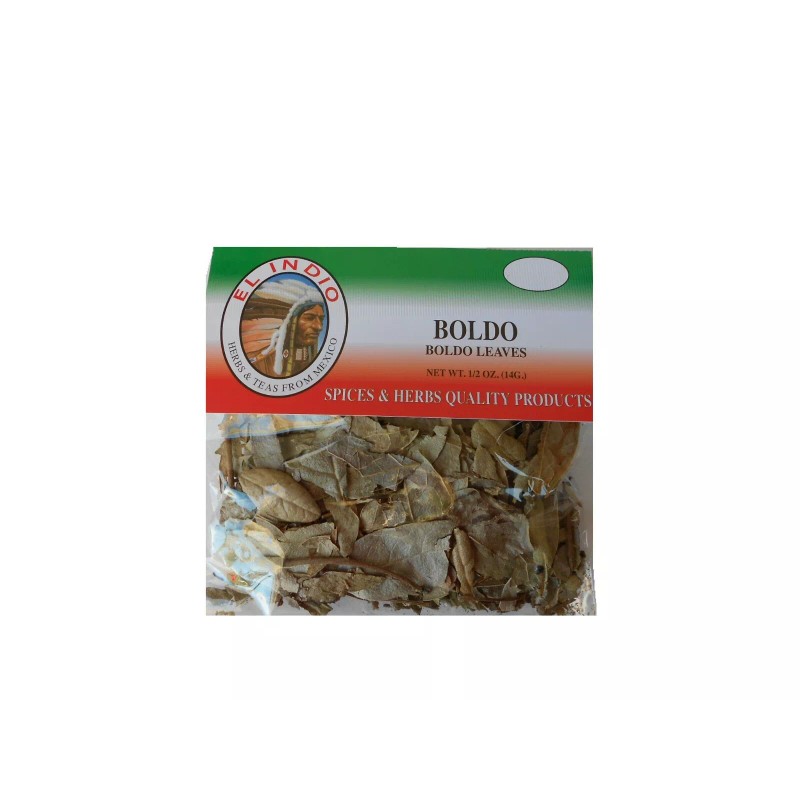 El Indio Boldo/ Boldo Leaves Herbal Tea Net Wt. 1/2oz(14gr)