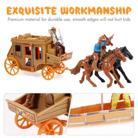 NUOBESTY 1 Set Indian Model Decorations Simulation Western Cowboy Model Scene Character Cowboys Indian Toy Figures Men Decoration Figure DIY Accessories Table Decoration